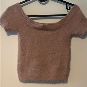 Pink soft a bit fluffy blouse